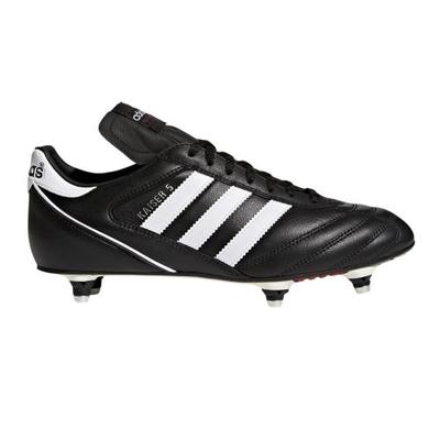 Chaussures de football pour homme Kaiser 5 Cup 3 Bandes Cuir Grainé Terrain Souple