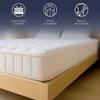 The White Stone Pocket Spring and Memory Foam Mattress | Height 25 Cm | Ergonomic, Fire Retardant, Hypoallergenic