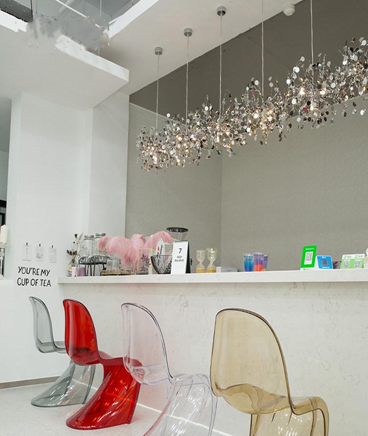 Nordic Modern Leaf Blade Chandelier for Living Room, Window Display, or Bar Counter