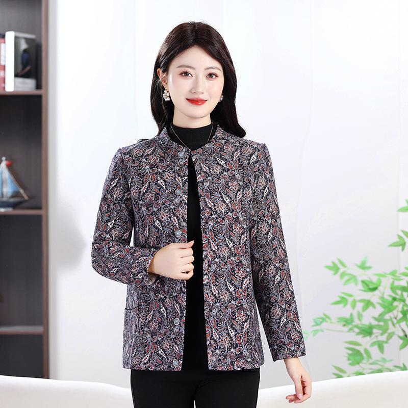 

Женская короткая свободная зимняя куртка с хлопковой подкладкой и воротником-стойкой 3XL