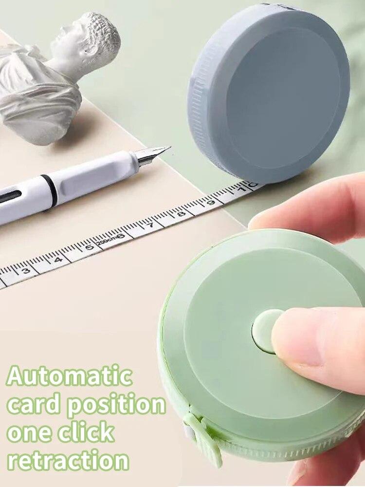 2 Meters Soft Tape Measure Double Scale Body Sewing Flexible Measurement Ruler For Body Self-Lock Measuring Tools Tailor Craft
