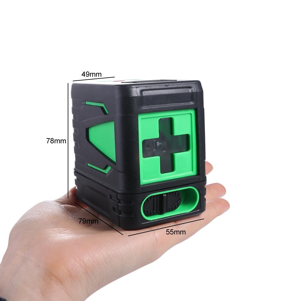 Powerful Light Vertical Laser Level Self Leveling Horizontal Cross Laser Green Beams 2 Lines Construction Tool