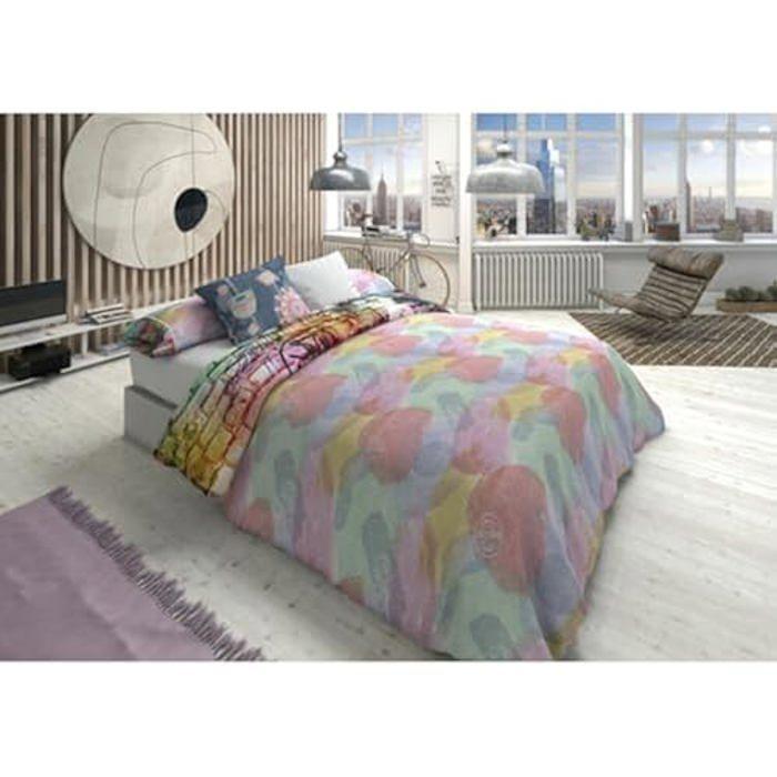 Parure de lit - LOIS - Lois Fame P. - Gris - Multicolore - 135 cm