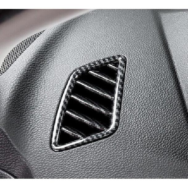 Carbon Fiber Dashboard L&R Air Outlet Vents For Mitsubishi Eclipse Cross 18-