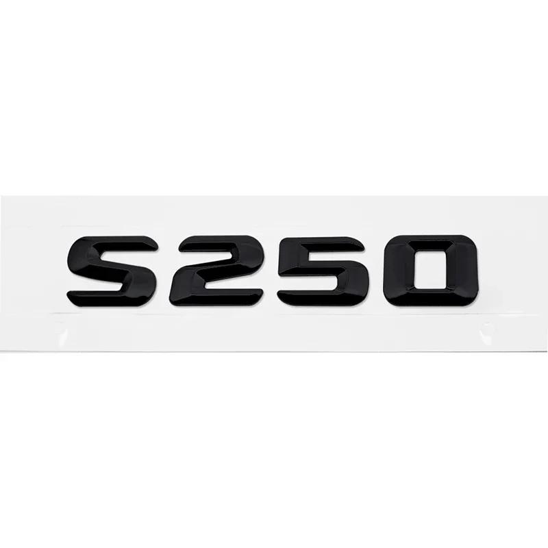 Car Tail Box Letters Stickers 3D Rear Trunk Badge Emblem Decal for Mercedes Benz S55 S63 S200 S220 S250 S260 S300 S320 S350