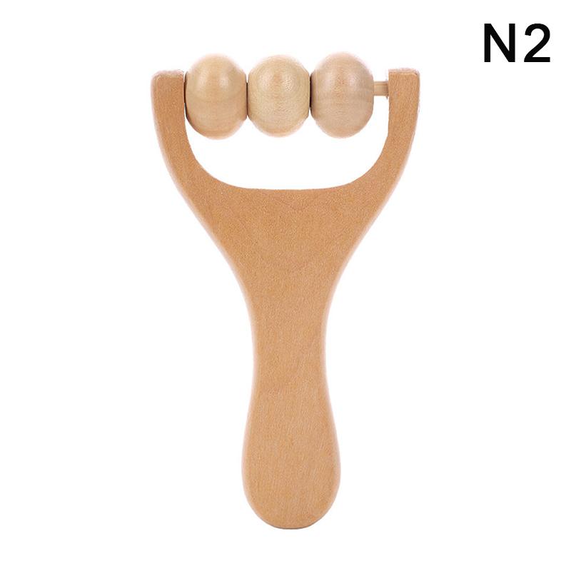 Wooden Roller Massager Therapy Body Massager Face Shoulder Neck Hand Push Rolling Massager Body Soothing Relaxing Massage Tools