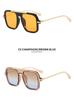 New Trendy Large Square Sunglasses for Women & Men - Fashionable, Versatile, High-End Feel, Sun Protection, Perfect for Cycling