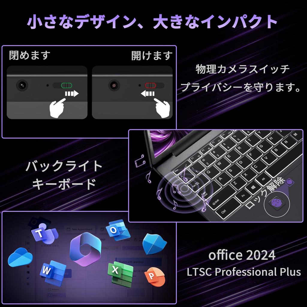 SERYUB Office 2024 3K Intel N150 Processor than N100 4 Up to Opening 16GB DDR4 RAM 512GB NVMe Windows 11 Ideal for Students Pre-installed Laptop,