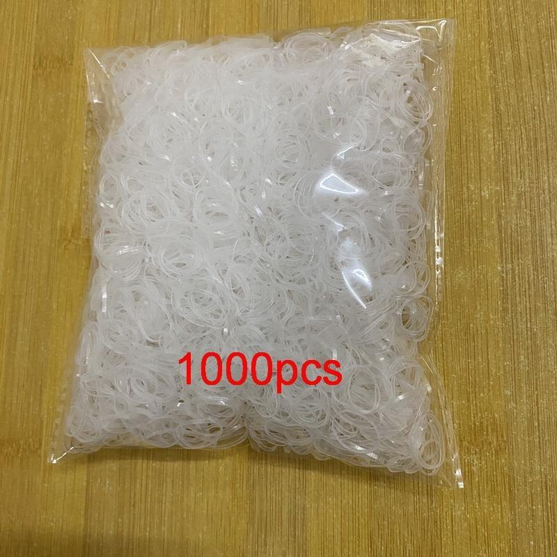 

2000 шт./лот Детские прозрачные резинки для волос для браслетов Детские эластичные маленькие резинки для волос Резинка детские бусины для волос аксессуар для волос