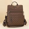 2026 Retro Korean Style Women's Double Shoulder Embroidery Backpack - Large Capacity Multi-Pocket Travel Bag