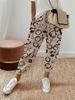 2024 Women's Cotton Linen Elastic Waist Pants - Casual Nine-Point Khaki Sky Blue
