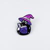 Funny Cartoon Butterfly Wing Cat Brooch: Versatile Metal Animal Badge with Drip Oil for Backpack Accessory