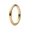 Anel ME textura linear empilhamento criativo liga de cobre-prata banhado a ouro de alta qualidade para homens e mulheres, mesmo estilo modelo casal dourado 60