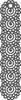 A7 Pendant, openwork decoration, black, 18x90