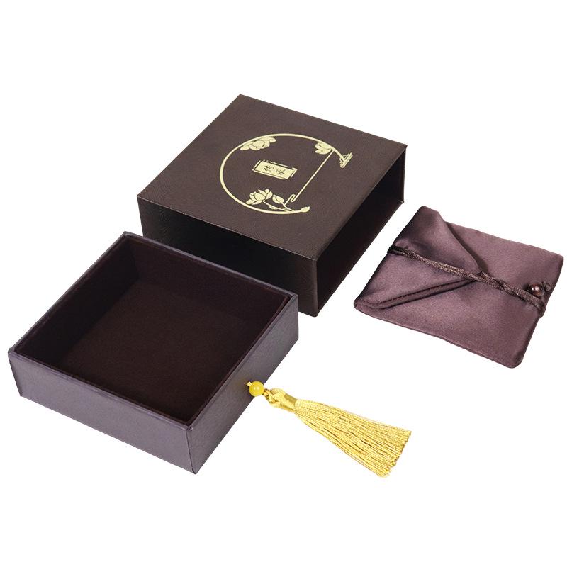Heritage Series Gold Tassel Jewelry Box for Bracelets, Necklaces, and Jade Pendants