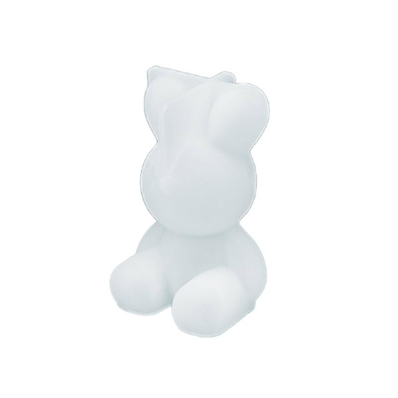 Niedlicher Bär Hase Schlüsselanhänger Form Silikon Tierform für DIY Schlüsselanhänger Anhänger Schmuck Handwerk Valentinstag Geschenk