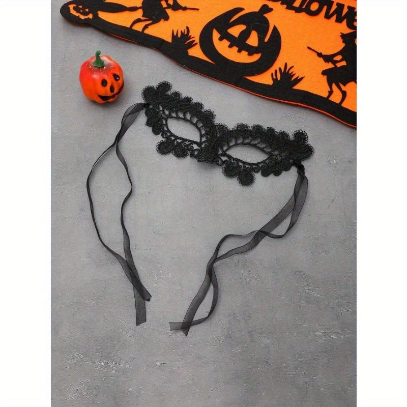 Black Lace Hollow Half Face Masquerade, Suitable For Women's Embroidery, Suitable For Party And Halloween Role Playing