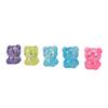 5Pcs Bear Stress Ball Squeeze Ball Mixed Color Soft Flexible TPR Stress Relief Slow Rising Stretchy Dough Balls for