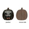 2D Vintage Distressed Wooden Pumpkin Halloween Tabletop Decoration