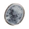 Shimmering Crystal Accented Brooch Sturdy Metal Design Versatile For Office Event Social Gatherings