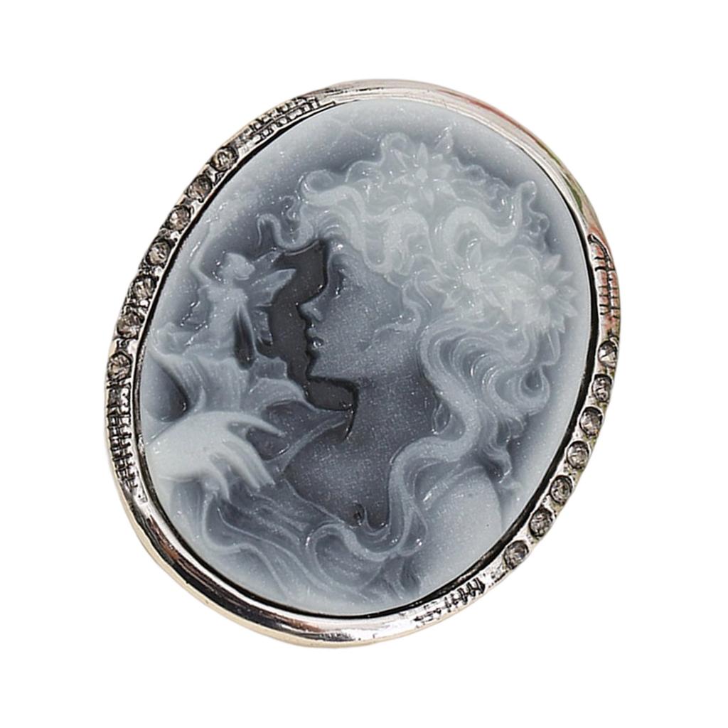 Shimmering Crystal Accented Brooch Sturdy Metal Design Versatile For Office Event Social Gatherings