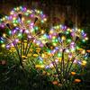 Outdoor Solar Firework Lights Courtyards Walkways Gardens Solar Starburst Lamps Christmas Party Decorations Lawn Lights