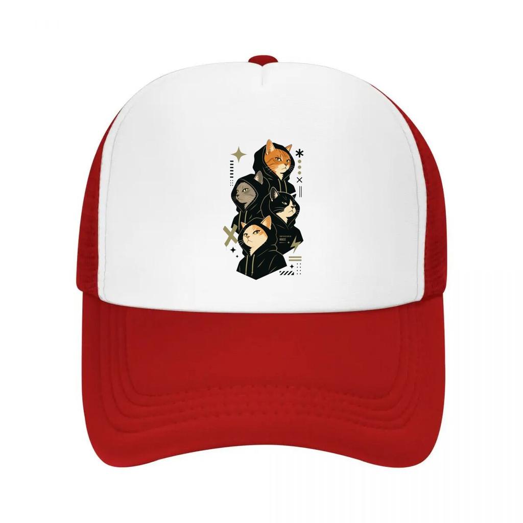 Street Cats Minimal Logo Portrait Mesh Baseball Cap Casual Hat Outdoor For Womens Unisex FeUnisex