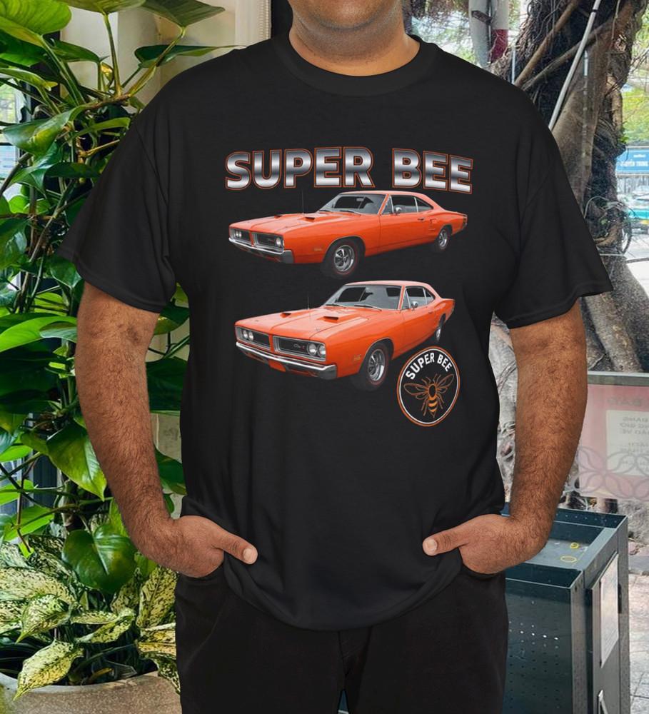 

Vintage Dodge Super Bee Muscle Car Illustration – Classic Mopar Artwork for Car S