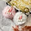 New Cute Little Rabbit Car Keychain Pendant Plush Doll Bag Pendant for Bag Keyring Accessories Girl Gift
