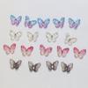 100pcs/Bag Mixed Butterfly Nail Art Charms Sparkle Butterfly Resin Designs Manicure Jewelry  Aurora Elf Butterfly Nail Supplies