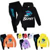 Conjunto de Sudadera con Capucha y Pantalones Jogger de Algodón de Dibujos Animados para Niños, para Jugar Activamente y Uso Casual