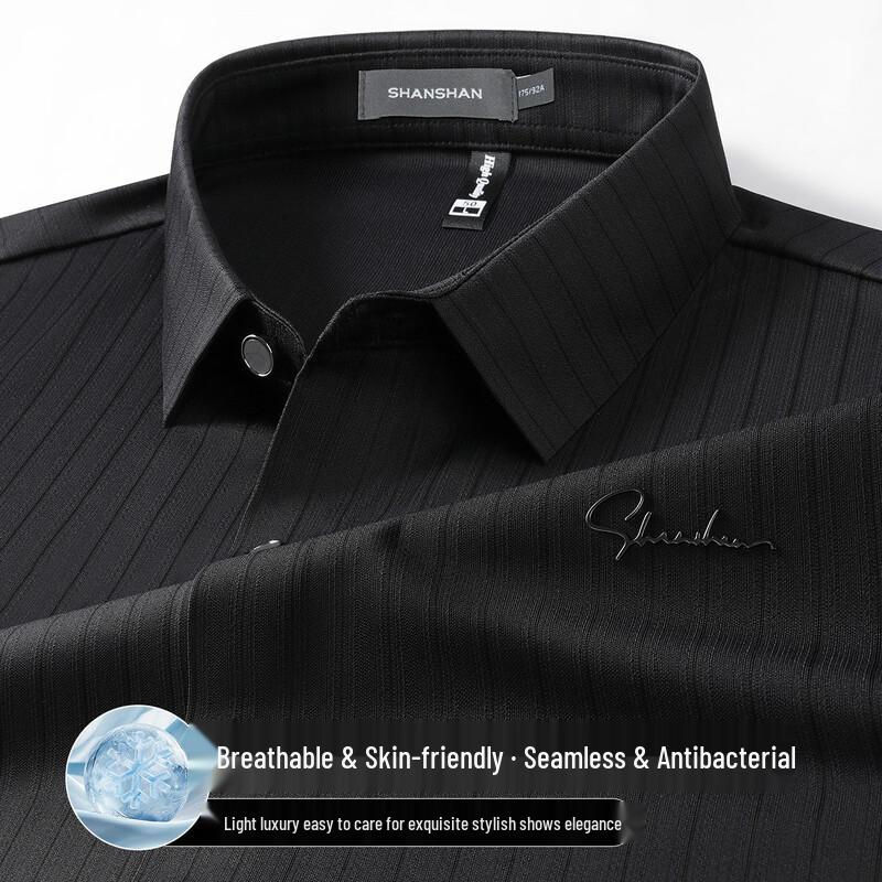 

SHANSHAN Men s Cool Feel Short Sleeve Shirt M