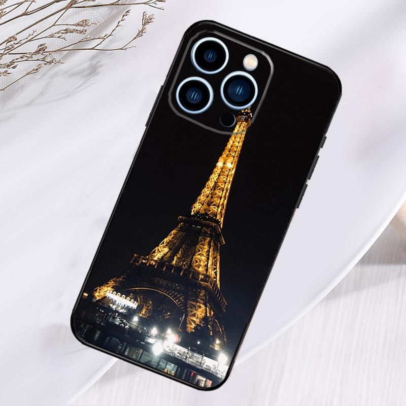 Paris Eiffel Tower Phone Case For iPhone 17 Pro Max 16 14 13 12 11 15 Pro Max Plus 12 13 Mini 16e 17 Air Cover
