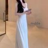 Elegant Women's White Backless Spaghetti Strap Long Dress - Summer 2026 Beach Vacation Style