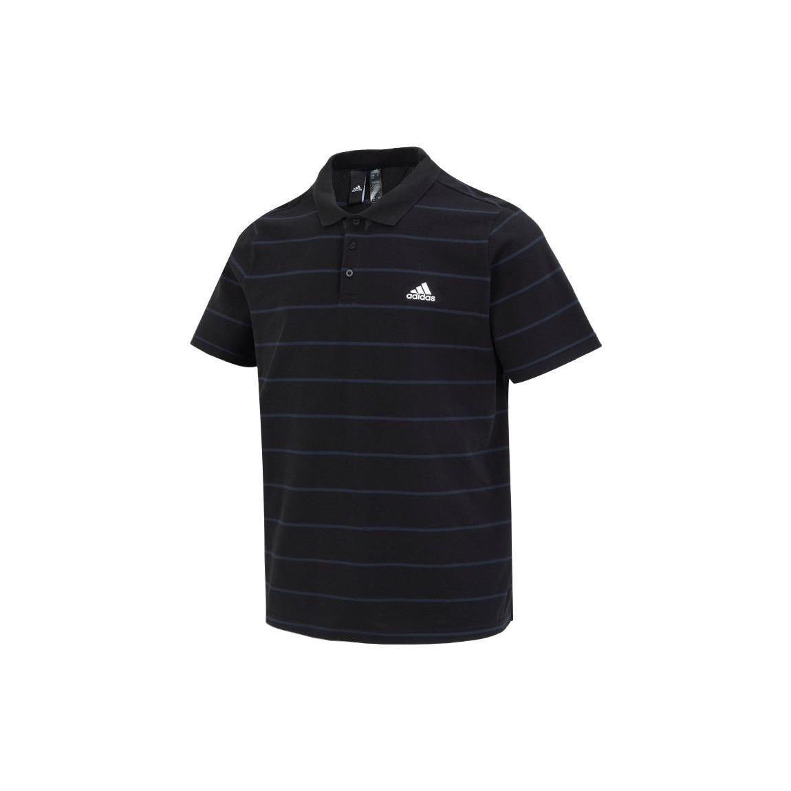 adidas Original F-stripe Short Sleeve Polo Shirt Black Men s IA8163 S