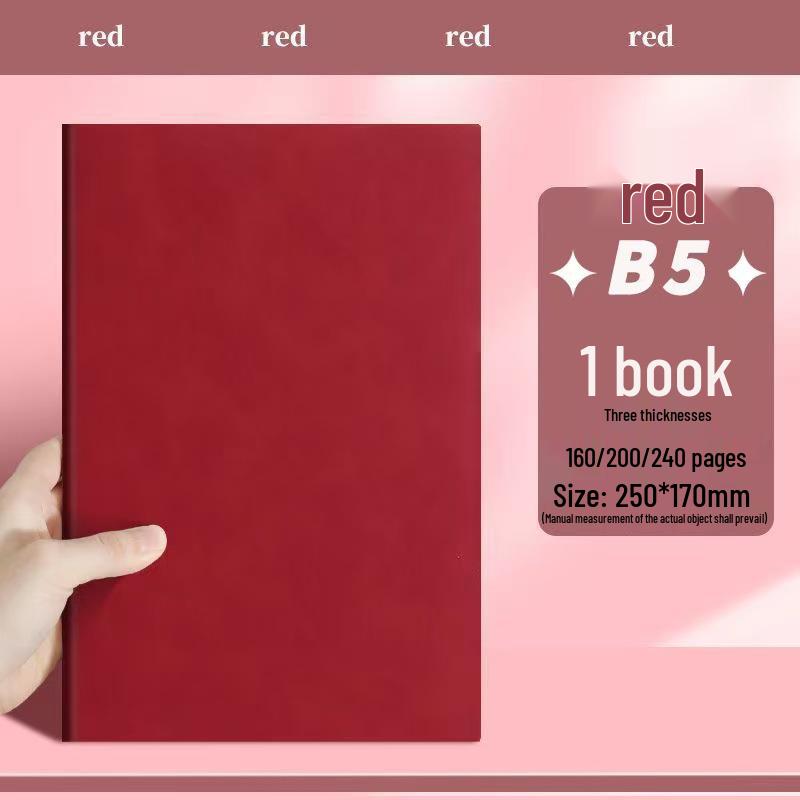 A5 Thickened Soft Leather Notebook with Deer Head Buckle – Elegant Business & Study Journal.