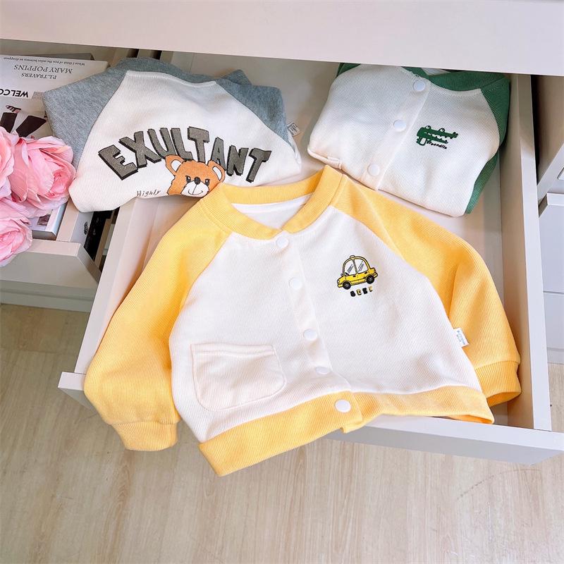 Autumn 2025 Children s Cartoon Knit Cardigan for Boys and Girls