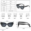 SHAUNA Retro Cat Eye Damen Luxus Sonnenbrille Modemarke Designer Polygon Brillen Herren Shades UV400 Gradient Sonnenbrille