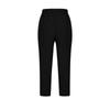 Pantalon droit décontracté pour femme en coton et lin avec cordon de serrage et taille élastique