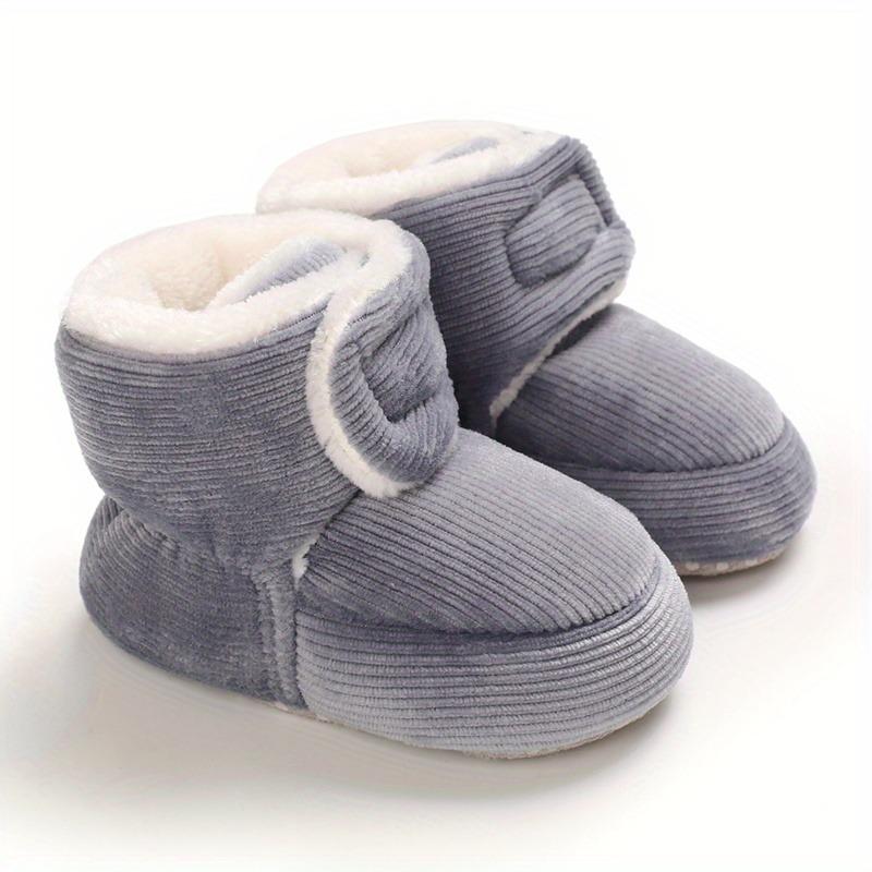 Kleinkind Baby Mädchen Stiefeletten Plus High Top Hausschuhe Indoor Schuhe Krabbelschuhe Lauflernschuhe für Winter