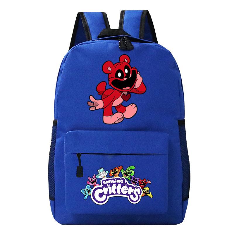 Cartoon Printed Children'S Backpack, Animation Schoolbag, Male And Female Primary And Secondary School Students Outdoor Travel Backpack