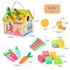 Montessori Busy House: Baby Enlightenment & Educational Unlocking Box with Teaching Aids and Toys