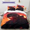 Cartoon Pattern Bedding Quilt Set Quilt Cover Pillowcase Home Decoration Birthday Gift (1 * Duvet Cover + 2 * Pillowcase, Without Core)