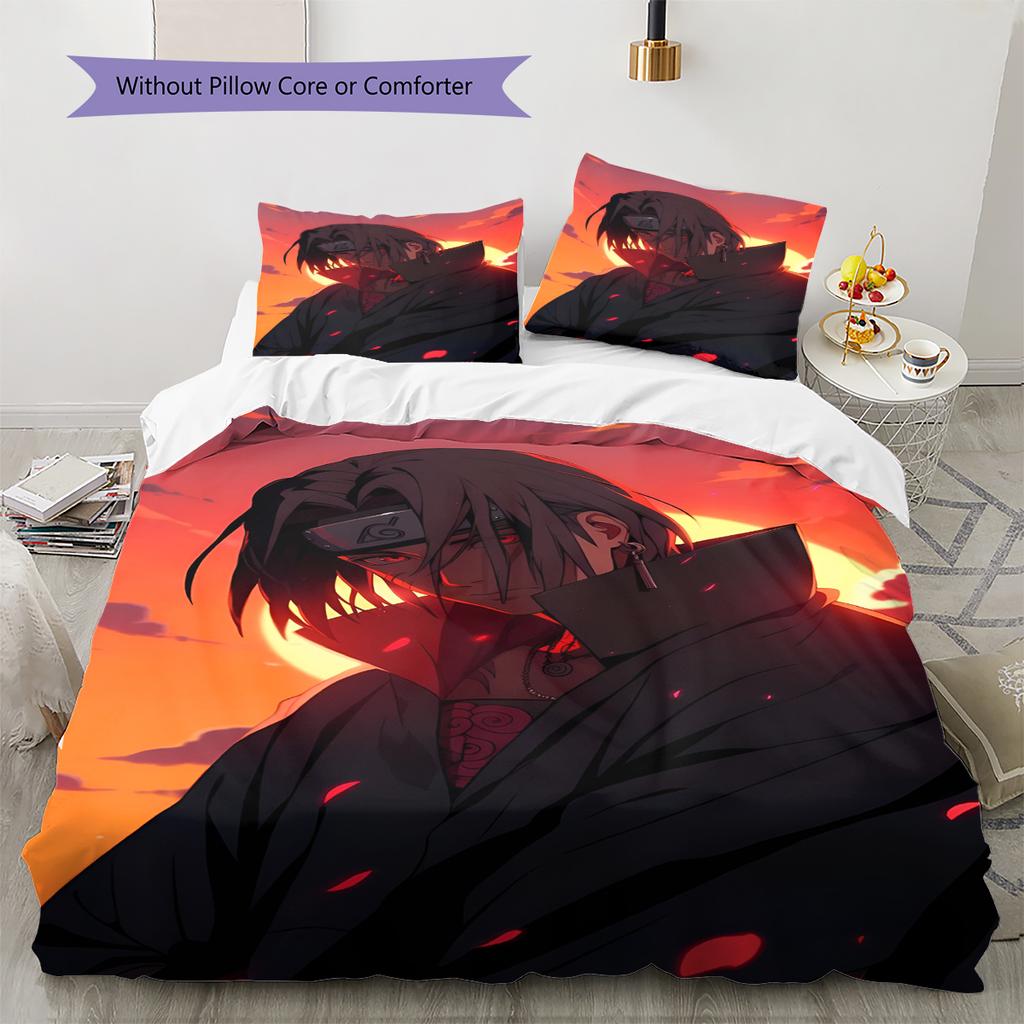 Cartoon Pattern Bedding Quilt Set Quilt Cover Pillowcase Home Decoration Birthday Gift (1 * Duvet Cover + 2 * Pillowcase, Without Core)