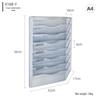 Zijingxiu 8-Tier Wall-Mounted Metal A4 File Organizer
