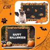 Indoor Home Decorations Halloween Stickers with Pumpkin And Bat Prints, Durable Coated Seasonal Atmosphere Enhancers Paper Decals, Stylish Frame