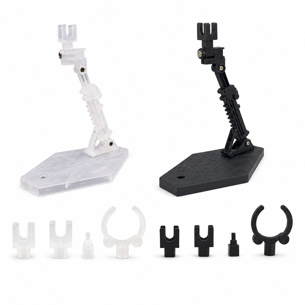 Replaceable Connectors Action Figure Stand Adjustable Arm Display Support Base Model Display