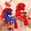 Handmade Hanging Pony Doll PP Cotton Zodiac Pony Figurine Plush Horse Keychain  Backpack Pendant