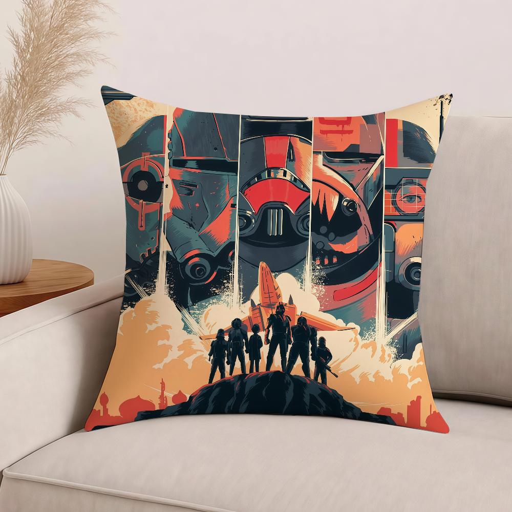 Movie S-Star W-Wars Darth V-Vader Baby Y-Yoda Pillow Case Office Cushions Suitable For Sofa Car Bedroom Decorative Cushion Cover
