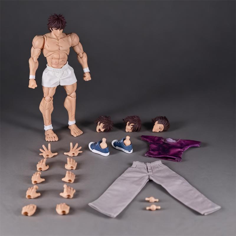 1/12 Scale Comic Baki Series Baki Hanma Oni Back Action Figure Desktop Decoration Doll Boy Toy Surprise Gift Collectible
